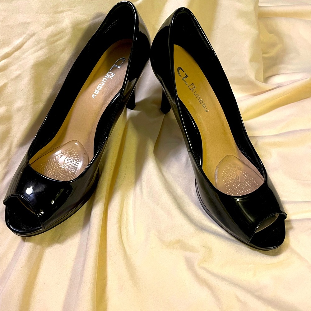 Patent leather open toe 3” heel size 10 - Chinese laundry